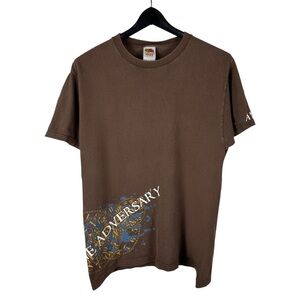 Vintage Y2K The Adversary’s Rock Band Music Brown Graphic Shirt Size M